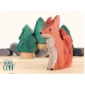 Wooden Fox (sitting)